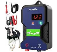12kV Recinto Elettrico con Display di Stato LED, Energia Impulsiva 2J,Lunghezza Coperta Fino a 15KM,Impermeabile:Ideale per Cani,Animali da Reddito e Domestici,Proteggere Pascoli Domestici e Giardini