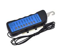 12kV, Tester di Tensione di Recinzione Elettrica ABS, Tester Bestiame Fattoria 2000-12000V Portatile con Sonda, 8 Luci Indicatrici, impermeabile, per la sicurezza del parco, Manometro