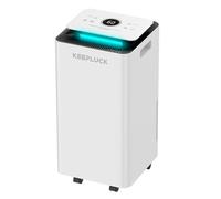 12L/24H Deumidificatore ideale per 18 - 24 m² (45 - 60 m³). Con touchscreen, ventilazione regolabile, silenziosa 42 dB, tubo di scarico da 1 m, perfetto per bagno e camera (FDD12)