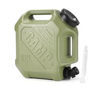 12L Contenitore di stoccaggio ' con Secchio d' Potabile del Grigio Carrier di distributore di di capacità per Campeggio per Auto per Veicoli (Green 'Esercito)