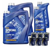 12L MANNOL 7512 Special Plus 10W-30 olio motore per Motore Api Sn Acea A3/B3