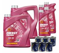 12L MANNOL Energy Premium 5W-30 Api Sn / CH-4 olio motore Incl. Flush Dottore