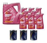 12L MANNOL Energy Premium 5W-30 Api Sn / CH-4 olio motore Incl. Motore Flush