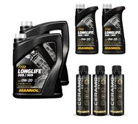 12L MANNOL olio motore Longlife 508/509 0W-20 Incl. 3x Additive Ceramo Ester