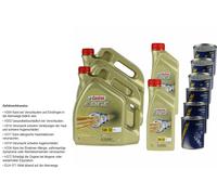 12L Olio Motore Castrol EDGE 5W-30 C3 3x Dottore Del Motore + Flush Del Motore