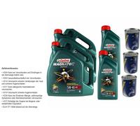 12L Olio Motore Castrol Magnatec Diesel 5W-40 DPF 3xMotor Doctor
