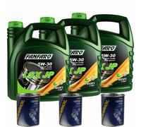 12L Olio Motore FANFARO LSX JP 5W-30 3x MANNOL Flush Motore ADDITIVO