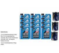 12L Olio Motore Liqui Moly Longtime High Tech 5W-30 3xMotor Flush
