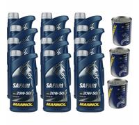 12L Olio Motore MANNOL Safari 20W-50 3x Dottore Del Motore ADDITIVO