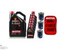 12L olio motore MOTUL 8100 x-Pulire + 5W30 3x mannol Doctor Additivo Incl. Tasca