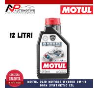 12L OLIO MOTORE MOTUL HYBRID 0W16 ILSAC GF-6B SPECIFICO AUTO IBRIDE 100% SYNT LT