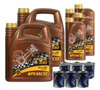 12L PEMCO iDRIVE 330 5W-30 Olio motore API SL ACEA A3/B3 ILSAC GF-5 inkl.