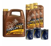 12L PEMCO idrive 330 5W-30 olio motore Api Sl Acea A3/B3 Ilsac GF-5 Motor Flush