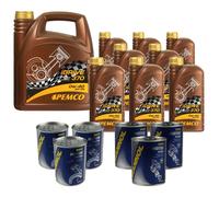 12L pemco idrive 370 0W-40 olio motore Api Sn Acea A3/B4 Incl. Flush Doctor