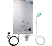 12L Scaldabagno a Gas GPL con Modalità Inverno ed Estate Caldaia a Gas GPL da 24 kW a Parete senza Serbatoio Scaldacqua Istantaneo Automatico con Anima in Rame e Display a LED