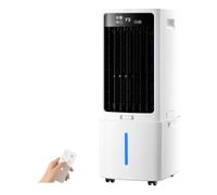 12L Ventilatore di Raffreddamento 3-in-1, Climatizzatore Portatile con 4 Rotelle, 3 Modalità e Telecomando, Raffreddatore d'Aria Evaporativo per Casa, Ufficio, Giardino