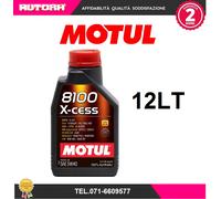 12lt Olio 8100 X Cess 5W40 100% sintetico (MARCA-MOTUL)