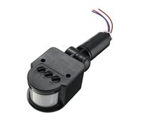 12M PIR Sensore di Movimento Infrarossi Rivelatore Parete LED Luce Esterna RF DC12V Nero Luce di Sicurezza