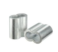 12mm 1/2-inch Cable Wire Rope Aluminum Sleeves Clip Crimping Loop 4pcs