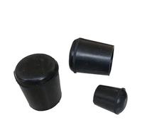 12mm 14mm-45mm Piedini in gomma rotondi neri Guarnizione di protezione Guarnizione antipolvere Tappi di copertura terminale for bulloni for tubi Mobili(22mm-2pcs)