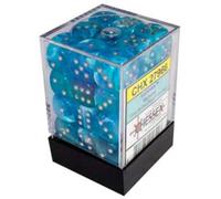 12mm d6 Dice Block: Luminary Sky with Silver