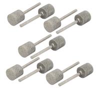12mm Dia Cylinder Head Diamond Straight Shank Mounted Point Grinding Bits 10pcs