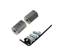 12MM HEX WHEEL ADAPTER FOR 3mm SHAFT Fissaggio Ruota Asse: liscio Anz.Pz: 2 Dur