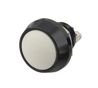 12mm Metal Momentary Reset On Off Screw Solder Pin Push Button Switch Red Yellow Green Blue Black 12V 220V 24V 1Pcs(Aluminum Alloy White,Screw Pin)