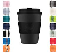 12oz 350ml Ecoffee Cup Riutilizzabile Eco-Friendly 100% a base vegetale tazza di caffè con coperchio e manica in silicone - Tazza da viaggio senza melamina, Kerr and Napier