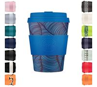 12oz 350ml Ecoffee Cup Riutilizzabile Eco-Friendly 100% a base vegetale tazza di caffè con coperchio e manica in silicone - Tazza da viaggio senza melamina, Dotonbori