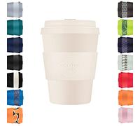 12oz 350ml Ecoffee Cup Riutilizzabile Eco-Friendly 100% a base vegetale tazza di caffè con coperchio e manica in silicone - Tazza da viaggio senza melamina, Waicara