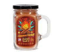 12oz Cinnamon Fire Ball Scented Beamer Candle Co. Ultra Premium Jar Candle. 90 Hr Burn Time. USA Made by Beamer Smoke