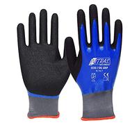 12Paar Nitras Schutzhandschuhe OIL GRIP, Größe 9, grau