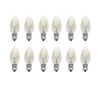 12pack 10W E12 Saltt Lamps Lampadine Lampada di roccia di sale Lampadina E12 a vite Lampadina incandescente Luce notturna Lampadina del forno per frigorifero Macchina per cucire Bruciatore di cera