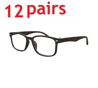 12Pack Donna Unisex Classico Occhiali da Lettura Cerniera a Molla Anti Blu Luce