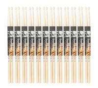 12Pair 5A/7A Bacchette Per Batteria Confortevole Impugnatura Della Mano Bacchette Antiscivolo Leggero In Legno D'acero Per Batterista Principiante