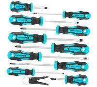 12pc Attraente Driver Set Flat Dirigenti Motore di Ricerca Velocità Costruzione Maniglia Custodia di Immagazzinaggio Professionale Attraente Driver