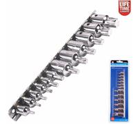12pc Maschile Punta Torx Stella Presa Set con Binario 0.6cm 1cm Dr T10 - T60