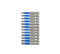 12Pcs 1/4" Hex Impact Rated Driver Bits Set PH PZ S2 Alloy Steel