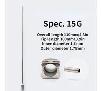 12pcs 110mm Blunt Punta Liquido Colla Dispenser Aghi Acciaio Inox Fai da Te Arte