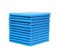 12pcs 30,5 cm 30 cm acustico fonoassorbente isolante schiuma schiuma Board (blu)