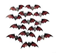 12Pcs 3D realistico volante per gli adesivi della parete della volpe | Decalcomanie per Halloween per aggrapparsi, spettrali per creature delle caverne per feste in casa infestata e decorazione