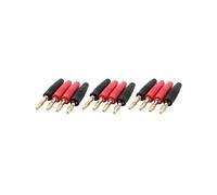 12Pcs 4mm B7 24K Placcato Oro Musicale Speaker Cable Wire Pin Spina A Banana