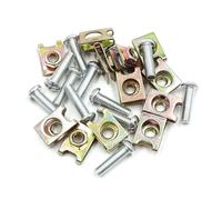 12PCS 6mm Thread Dia License Plate Fairing Clips Kit for Motorcycle Car w Screws