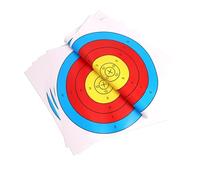 12pcs 80 * 80/60 * 60/40 * 40cm Archery Target Paper Bow Hunting Kit Standard Full Ring Single Spot Per L'allenamento Al Tiro(12pcs 40X40 Half)