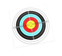 12pcs 80 * 80/60 * 60/40 * 40cm Archery Target Paper Bow Hunting Kit Standard Full Ring Single Spot Per L'allenamento Al Tiro(12pc 60X60cm full)