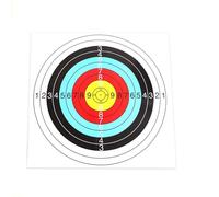 12pcs 80 * 80/60 * 60/40 * 40cm Archery Target Paper Bow Hunting Kit Standard Full Ring Single Spot Per L'allenamento Al Tiro(12pcs 80X80cm full)
