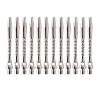 12Pcs Accessori Albero di Gioco Forniture Albero In Lega di Alluminio Freccette In Metallo Standard Rod Set In Lega di Alluminio Rod Forniture In