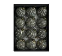 12PCS Addobbi Natalizi Rustici Vintage in Polipropilene per Decorazione Albero