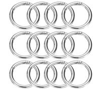 12pcs Anelli a Molla Metallici 1.2" per Trigger Spring Clip Argento